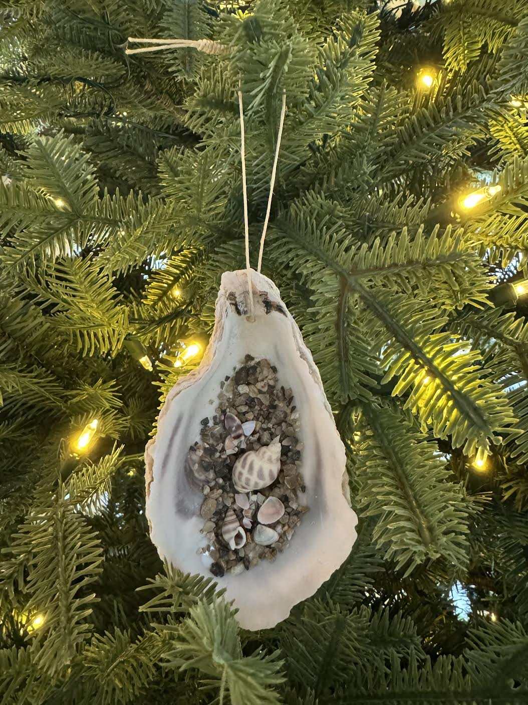 Large Oyster Shell Collective Ornament