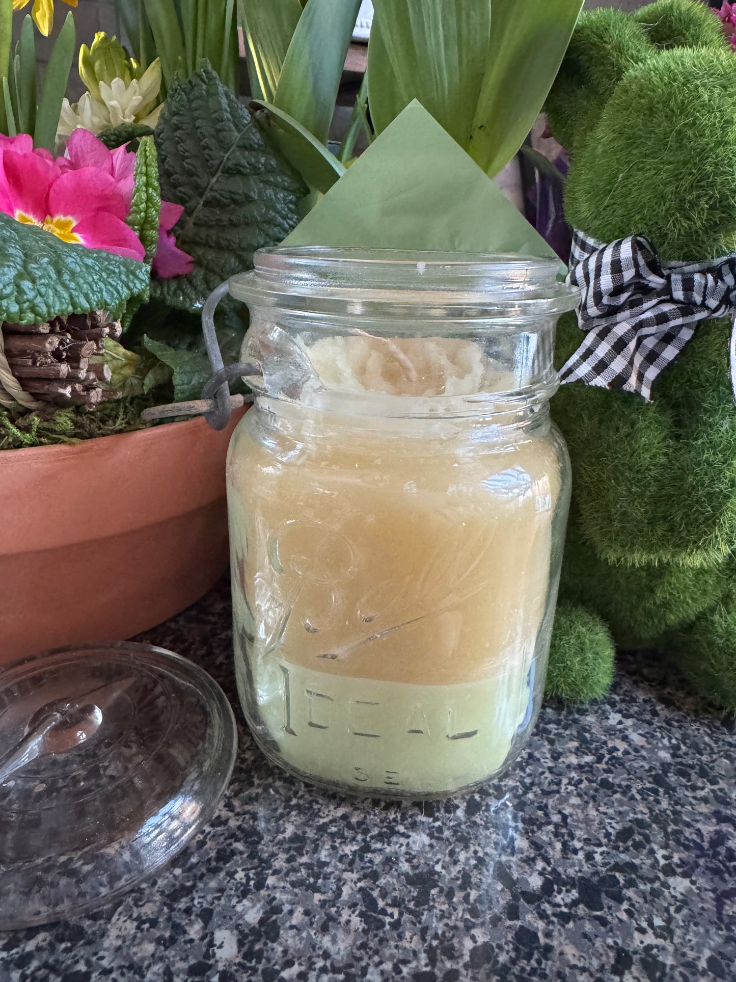 Antique Ball Jar Garden Candle in Vanilla
