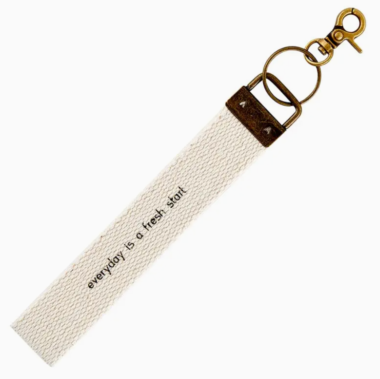 Have a Zest for Life Canvas Keychain