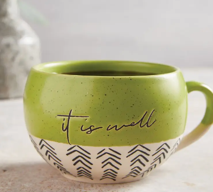 Stoneware It is Well Mug