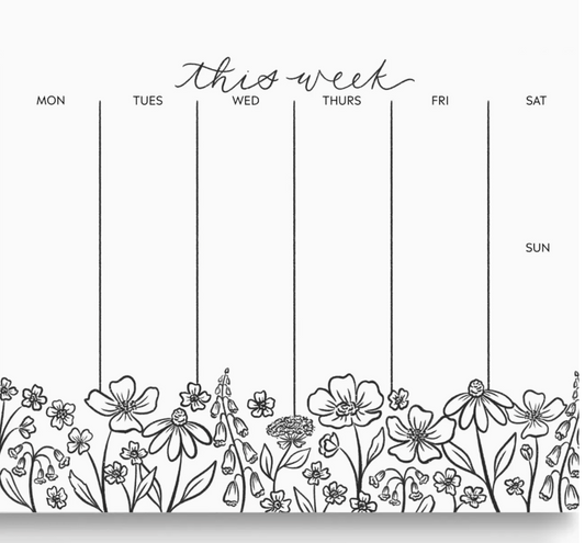 Pressed Florals Weekly Planner