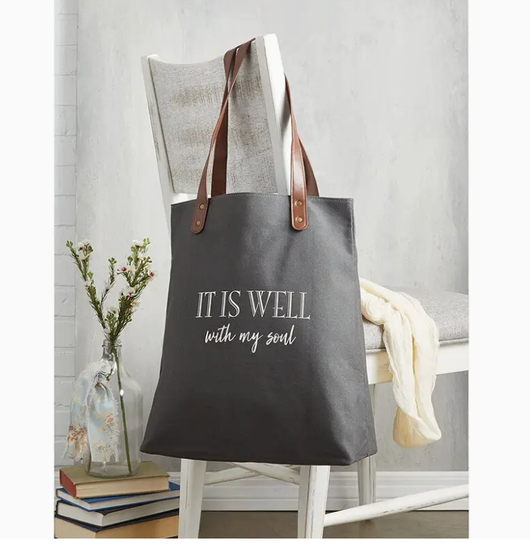 Canvas It is Well with My Soul Tote