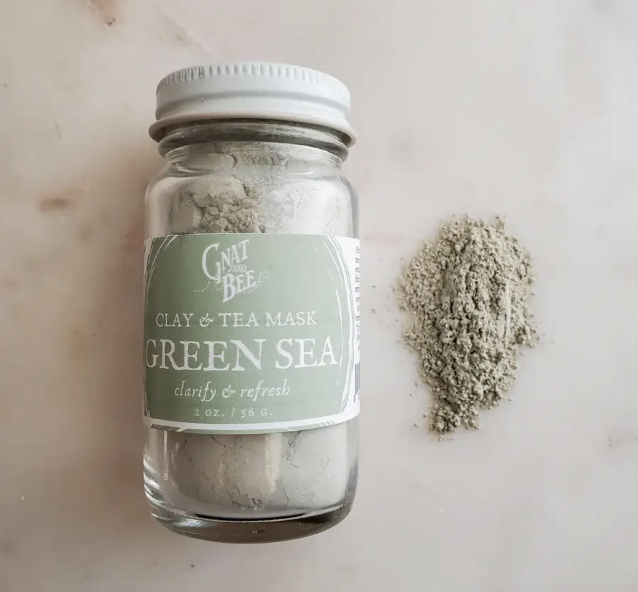 Gnat & Bee's Green Sea Clay Face Mask