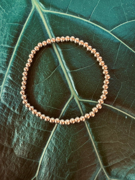 18K Beaded Stackable Bracelet